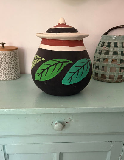 Poterie motif végétal - KARELYS